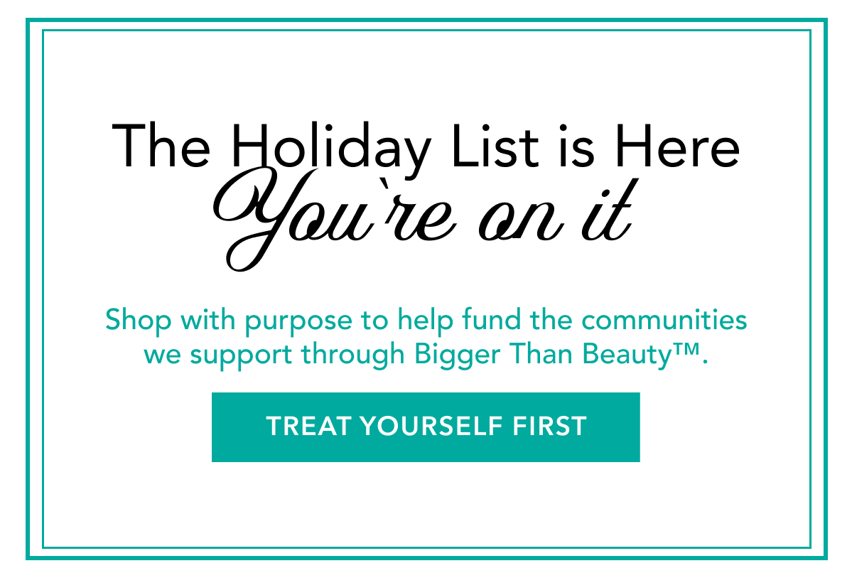 Treat yourself first