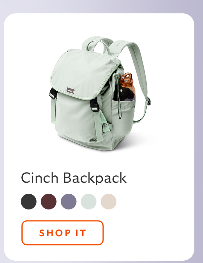 [Product name] Cinch Backpack