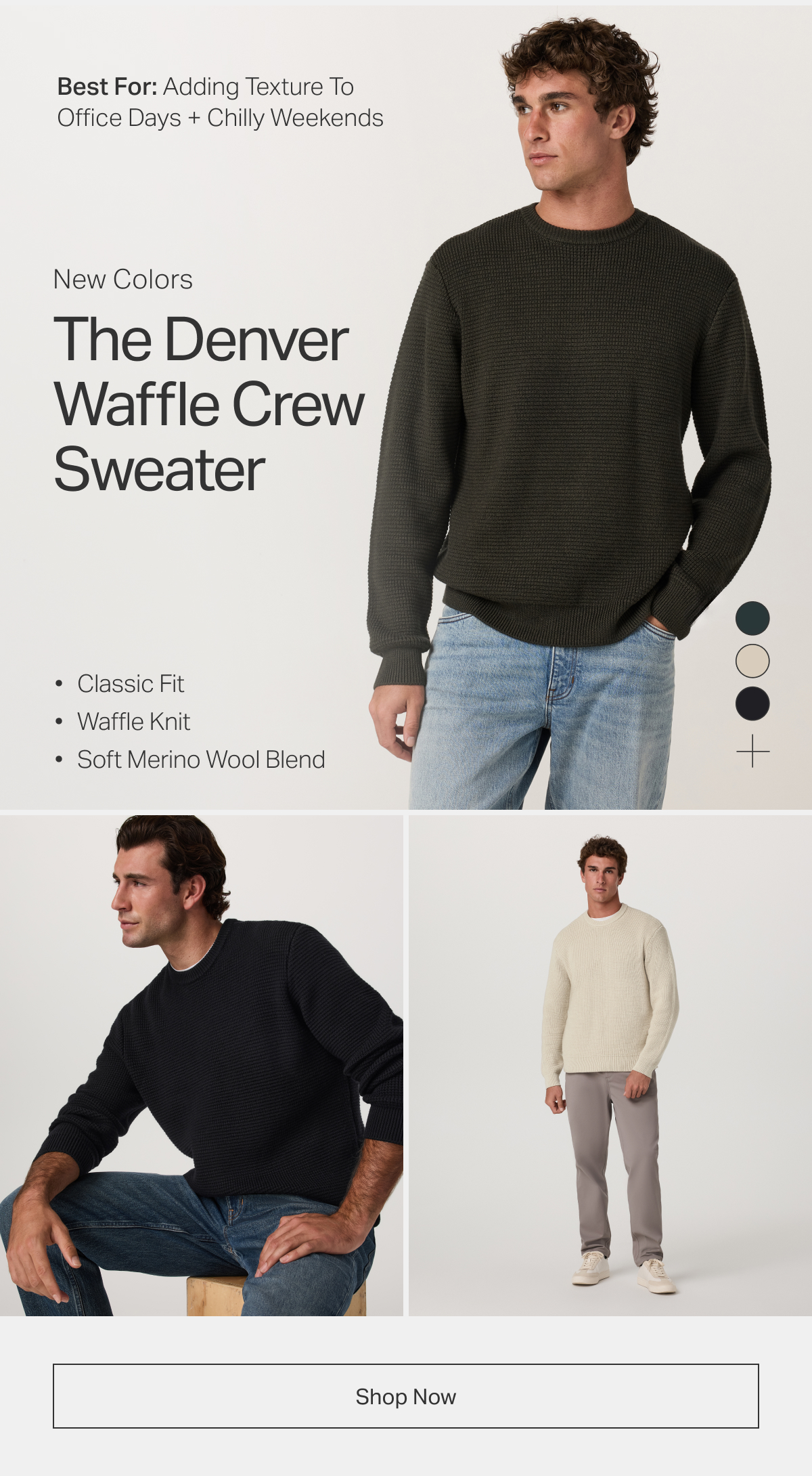 The Denver Waffle Crew Sweater