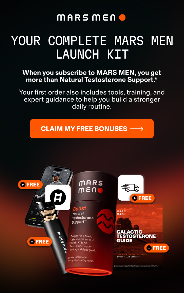 Mars Men launch kit: subscribe and claim free bonuses plus free shipping.