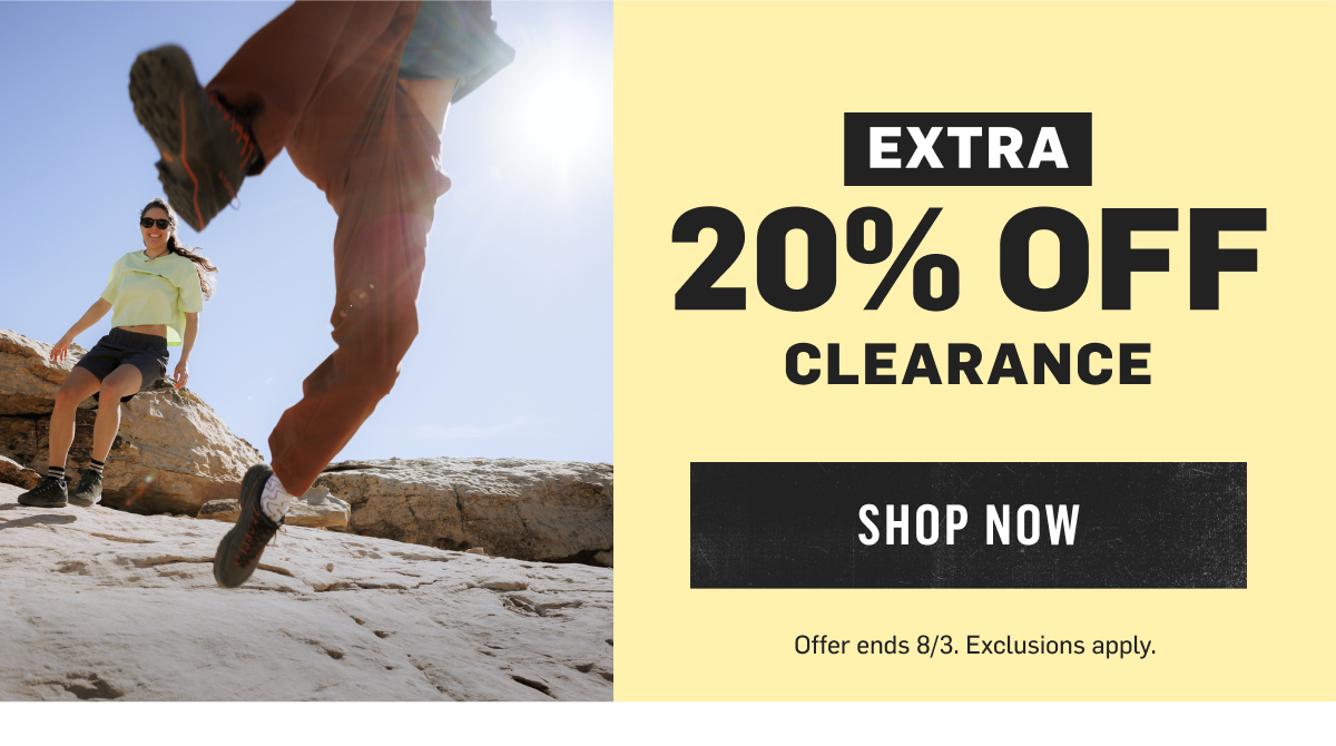 Extra 20% Off Clearance | Shop now