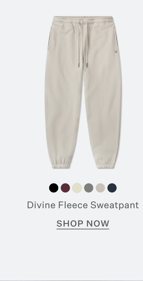 Divine Fleece Sweatpant in Parchment
