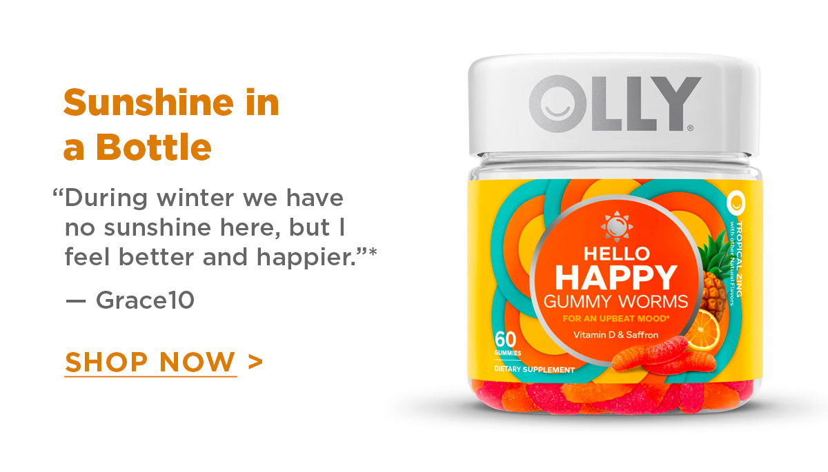 Hello Happy Gummy Worms  | Sunshine in a Bottle 