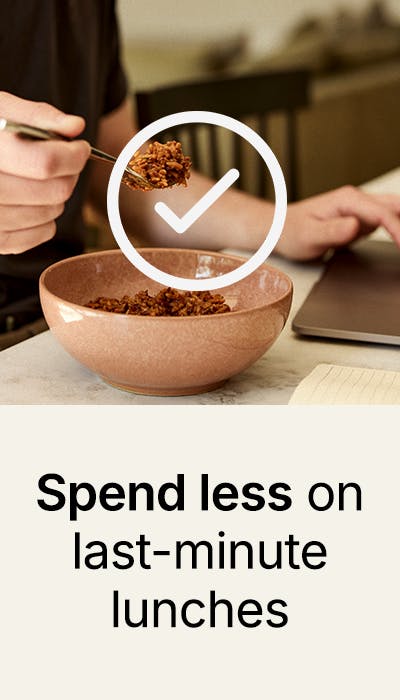 Spend less on last minute lunches