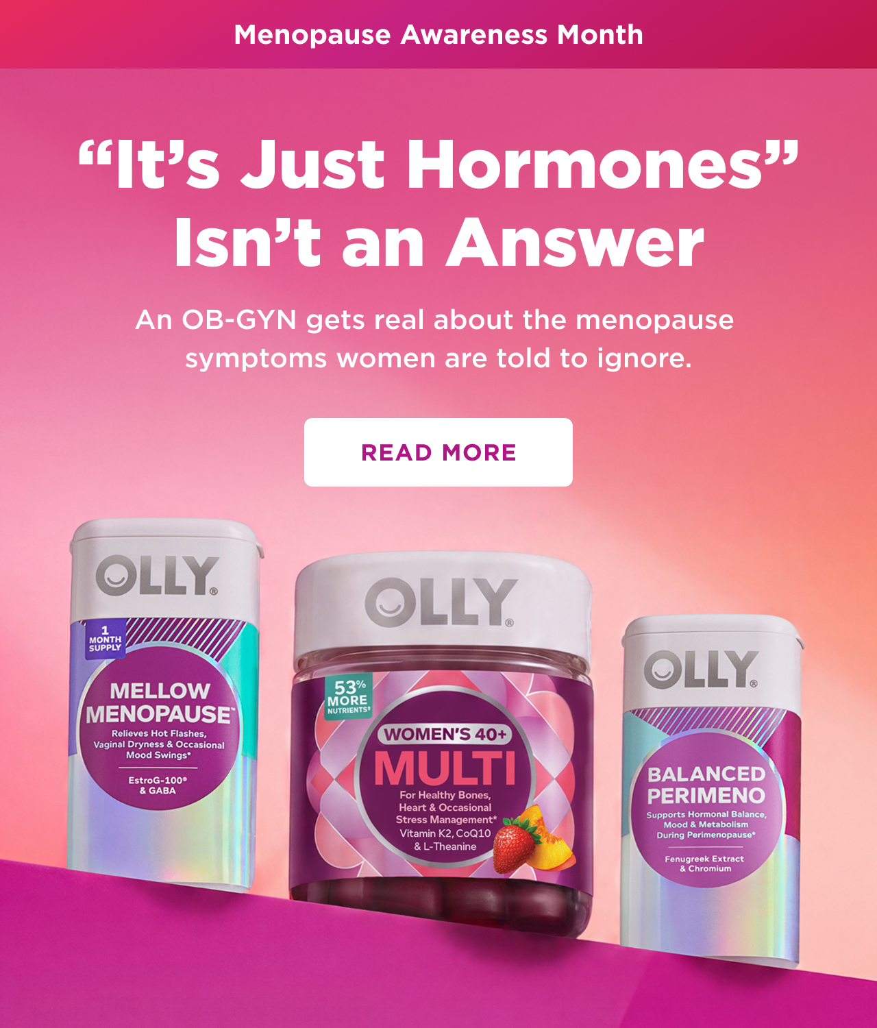 menopause awareness month. 