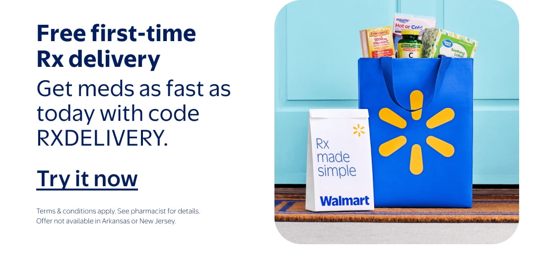 Get meds as fast as today with code RXDELIVERY.