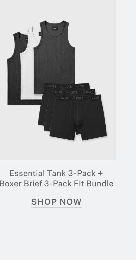 Essential Tank 3-Pack + Boxer Brief 3-Pack Fit Bundle