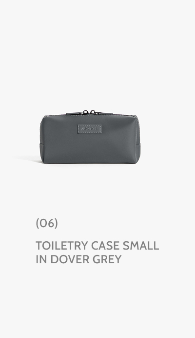 (06) Toiletry Case Small in Dover Grey.