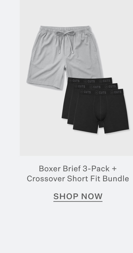 Boxer Brief 3-Pack + Crossover Short Fit Bundle