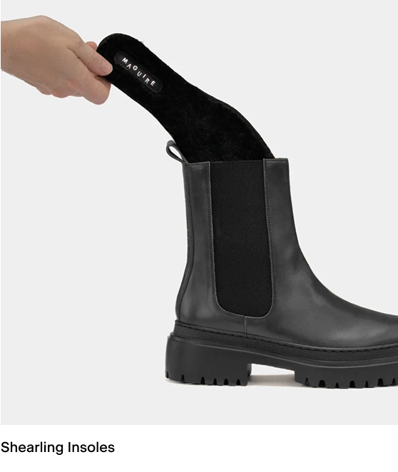 Shearling insoles