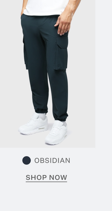 Traverse Tech Cargo Jogger in Obisidian