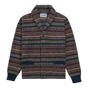 Wool Blend Fair Isle Cardigan