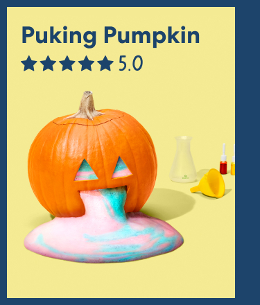 Puking Pumpkin. Rated 5.0 out of 5 stars. A carved pumpkin with colorful foam bubbling out of its mouth.