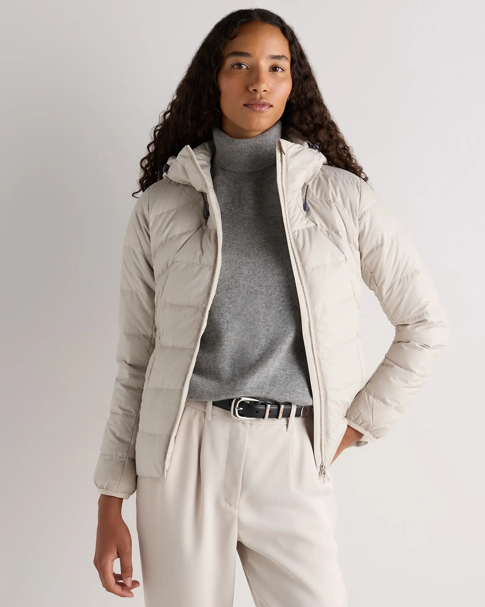 Lightweight Down Packable Puffer Hooded Jacket