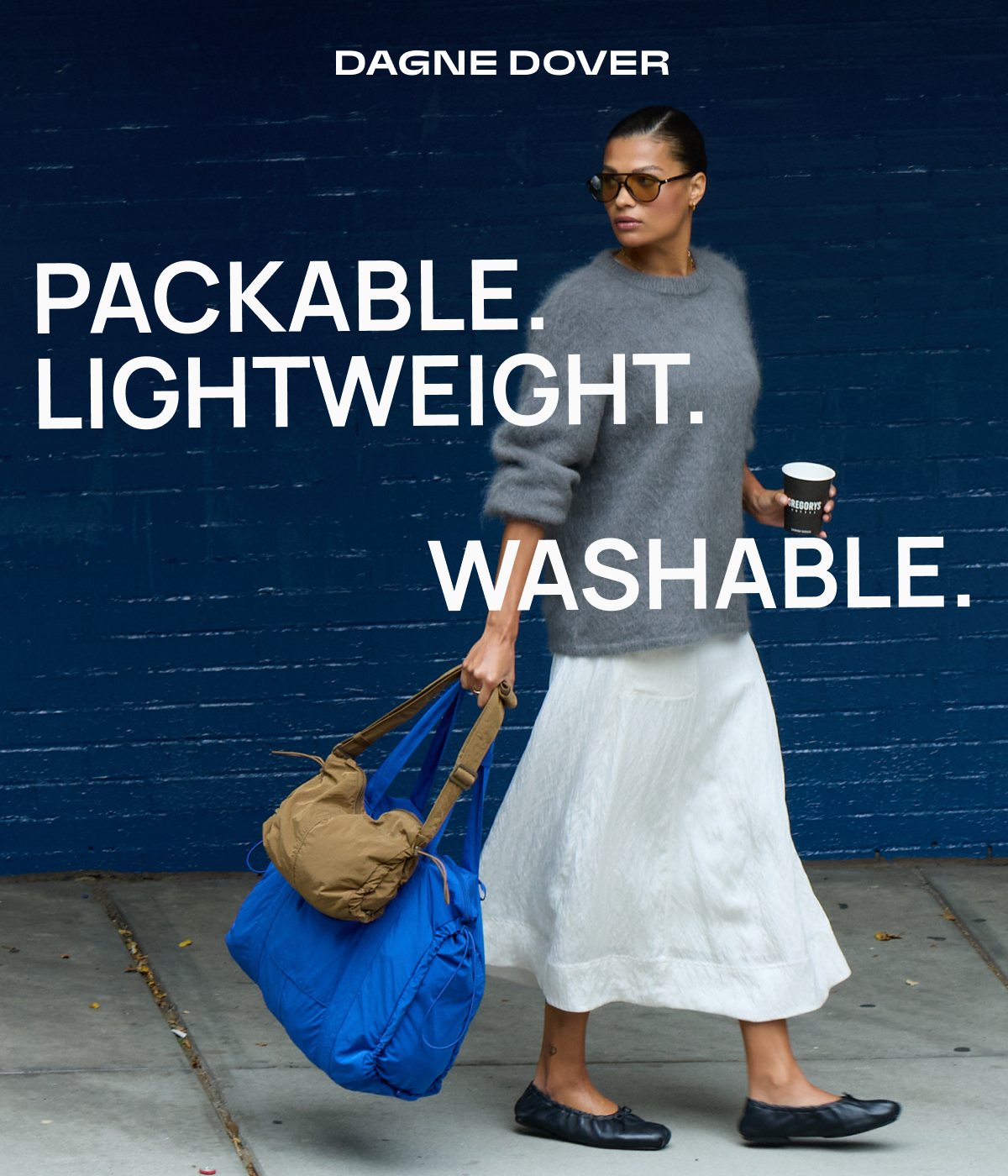 Packable. Lightweight. Washable.