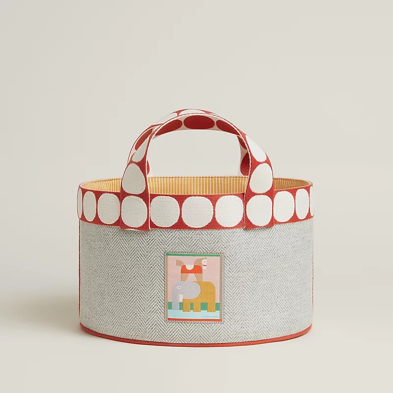 Image of the Animaux Blocks basket, small model