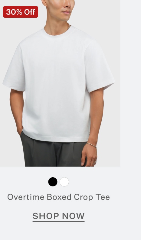 Overtime Boxed Crop Tee