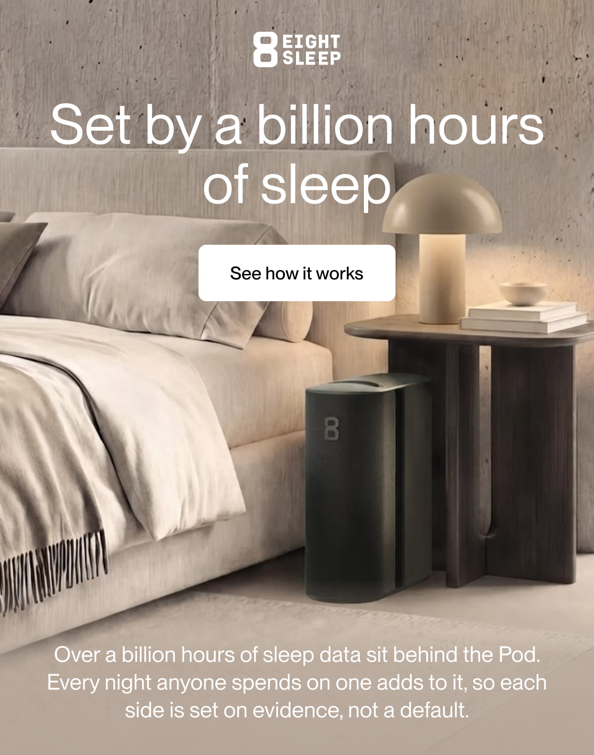 Set by a billion hours  of sleep
