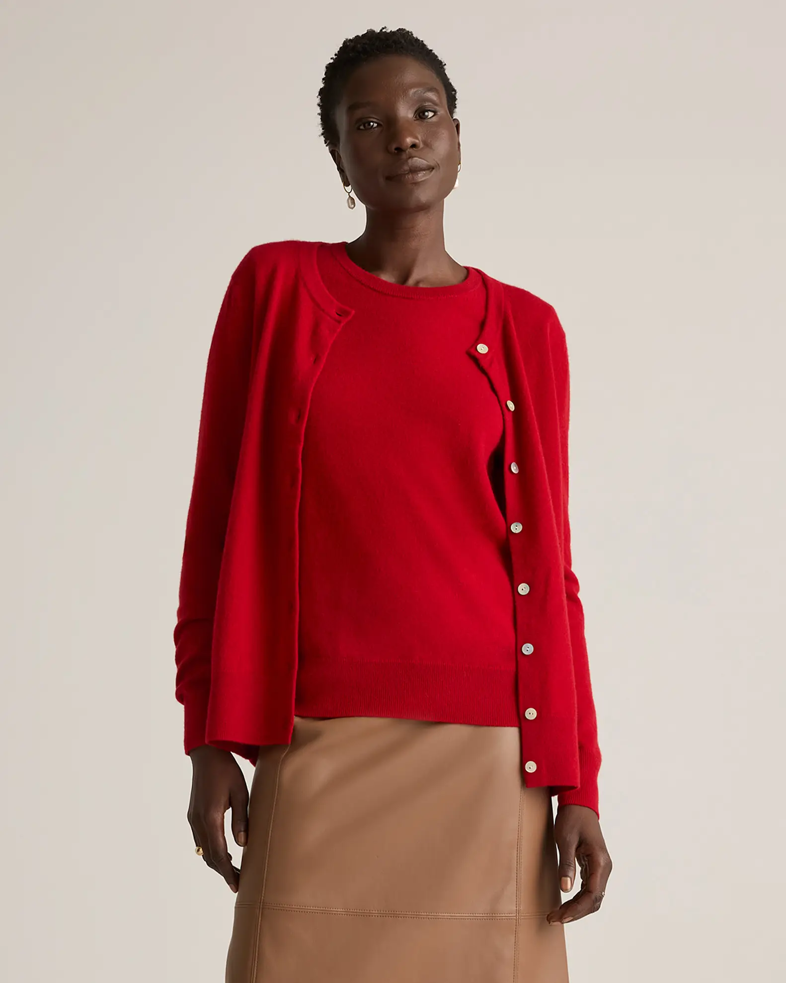 Mongolian Cashmere Cardigan Sweater