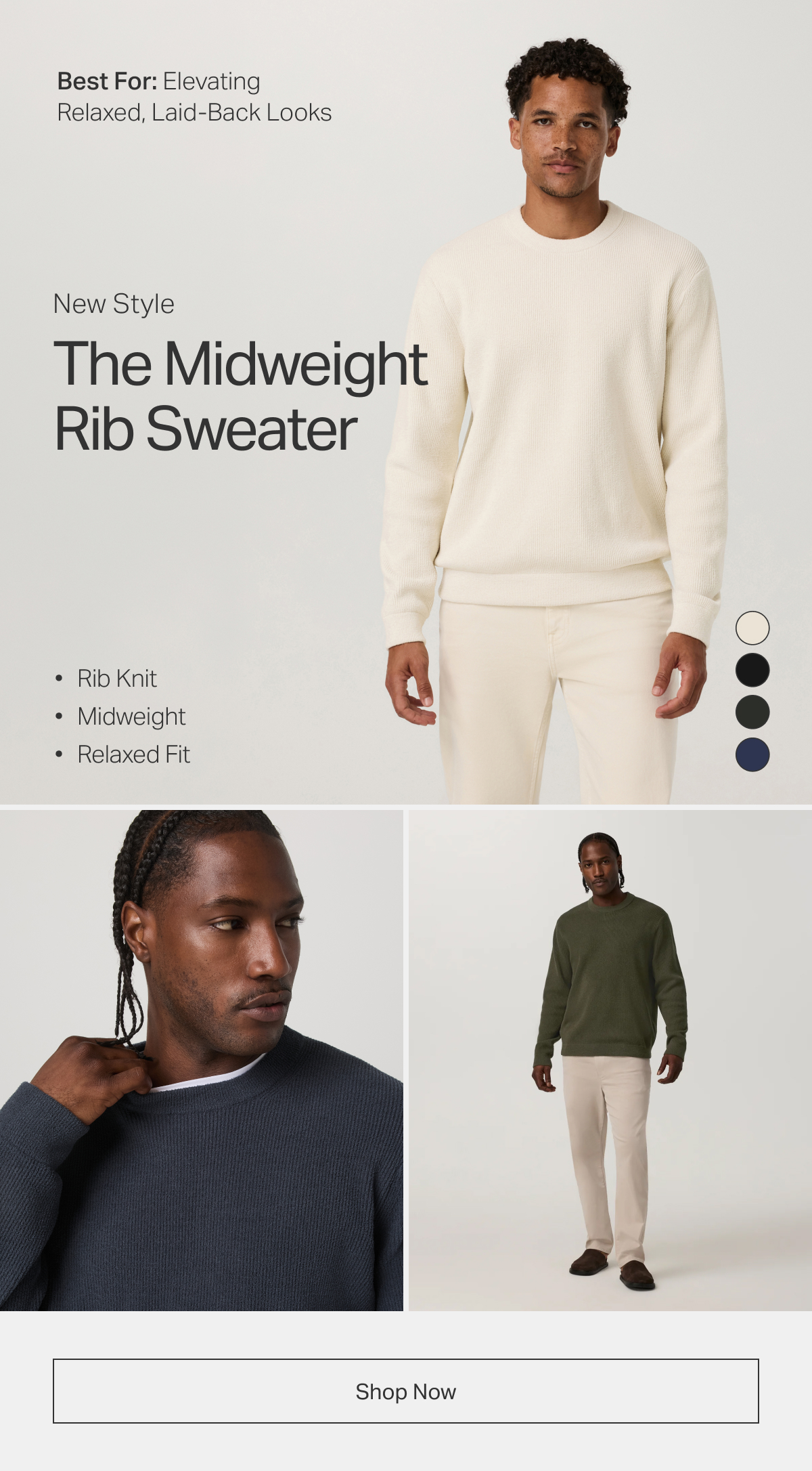 The Midweight Rib Sweater