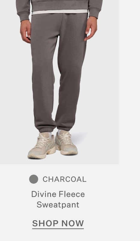 Divine Fleece Sweatpant - Charcoal
