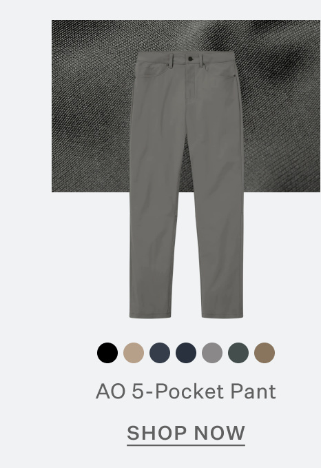 AO 5-Pocket Pant | Steel | Shop Now