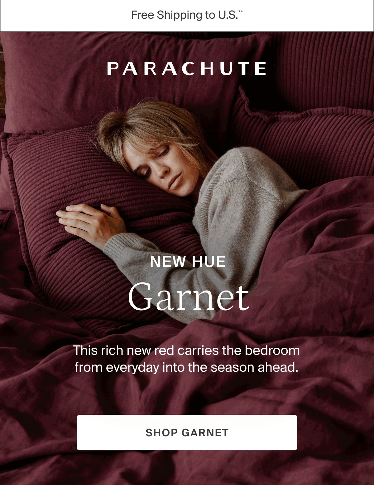 parachute, new hue, garnet, shop