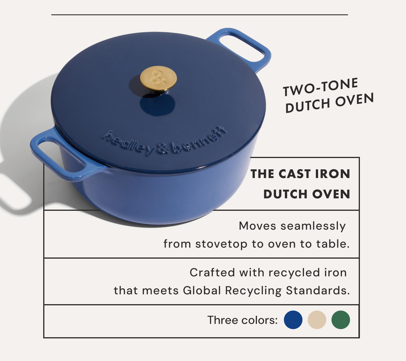TWO-TONE DUTCH OVEN 