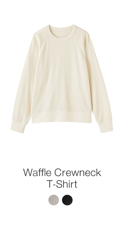 Shop Waffle Crewneck T-Shirt
