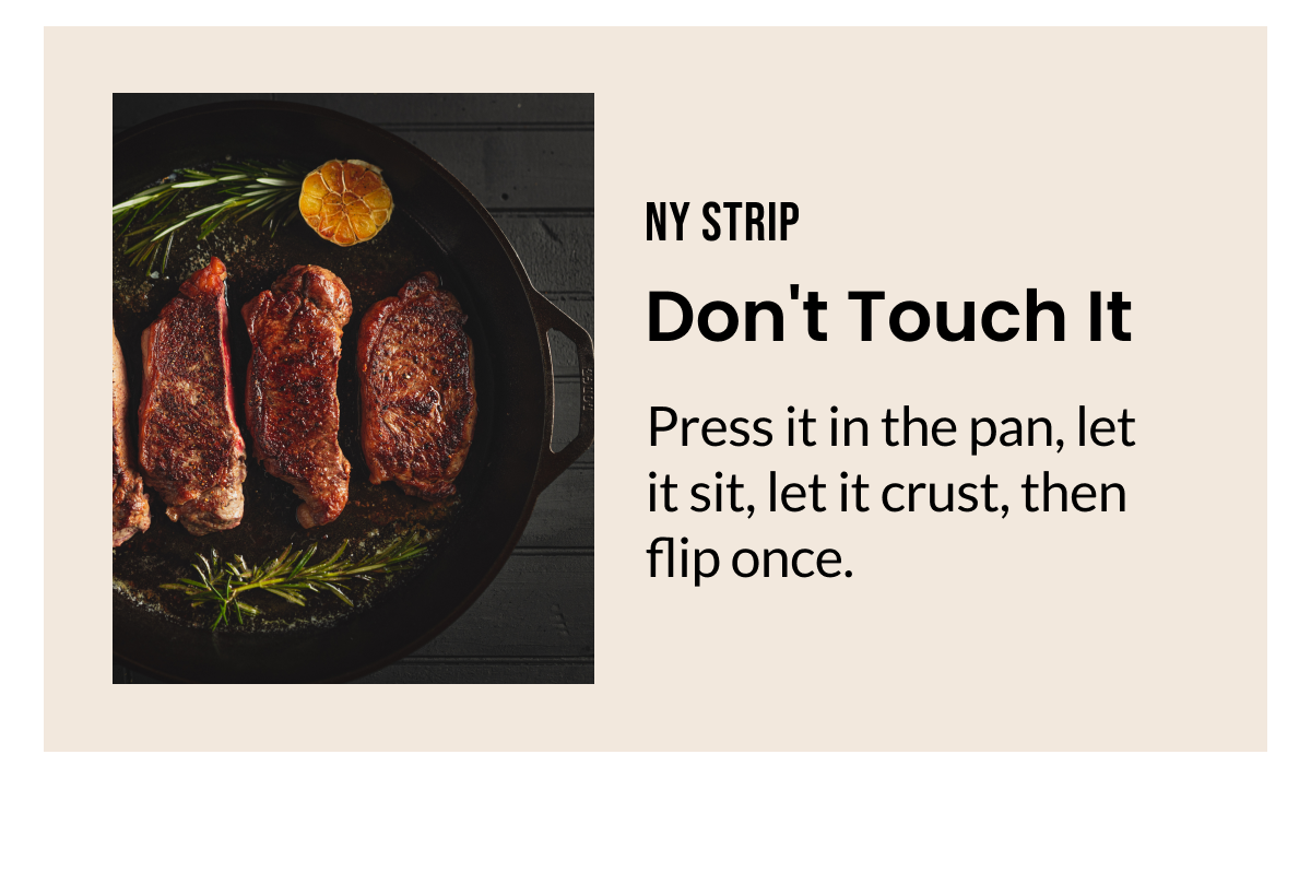 NY Strip: Don't Touch It