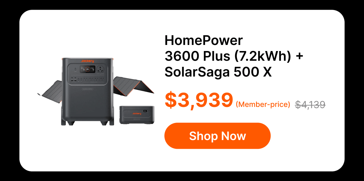 HomePower3600 Plus (7.2kWh) +SolarSaga 500 X