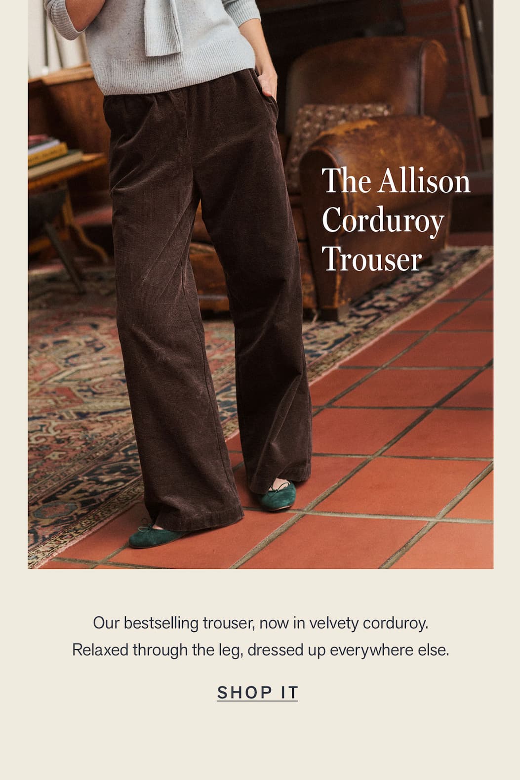 The Allison Corduroy Trouser