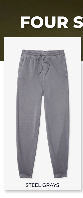 Comfort Cinched Sweatpants: The Steel Grays