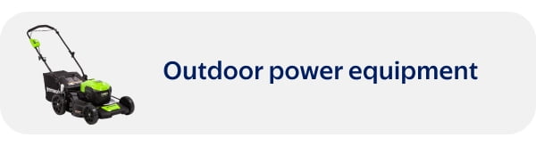 Outdoor power equipment