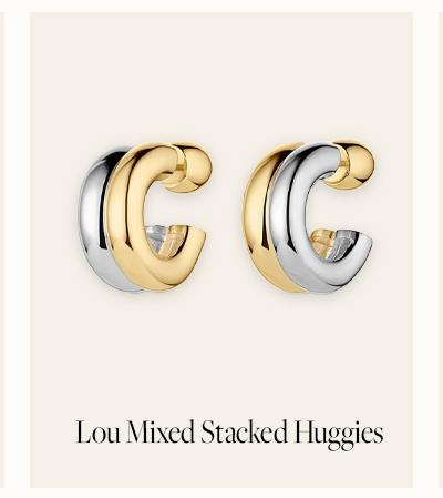 Lou Mixed Stacked Huggies