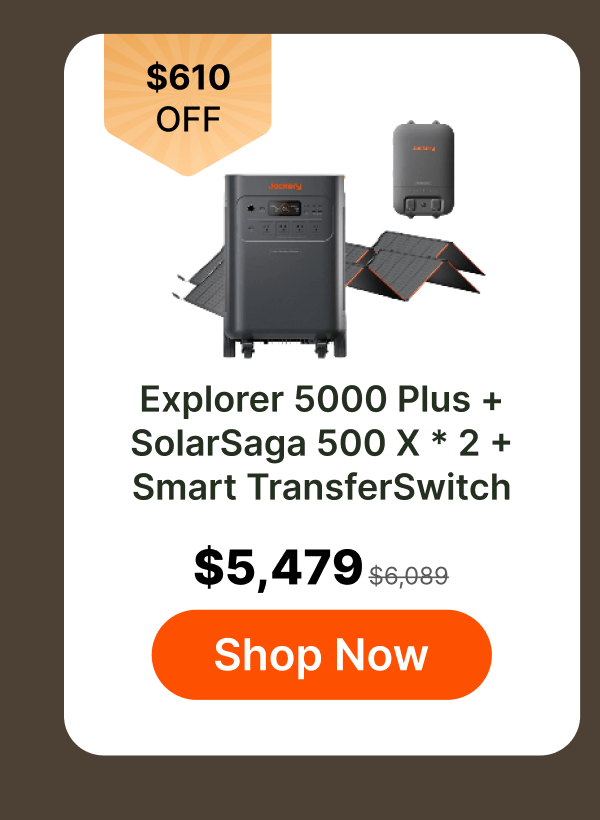 Explorer 5000 Plus +SolarSaga 500 X * 2 +Smart TransferSwitch