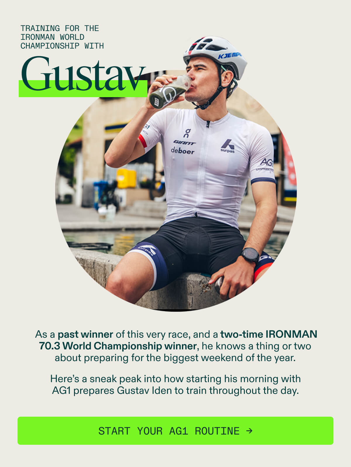 Training with Ironman World with Gustav