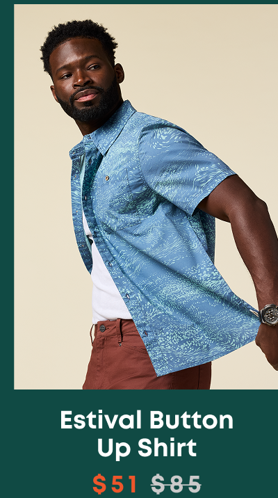 Estival Button Up Shirt - Print - Men's
