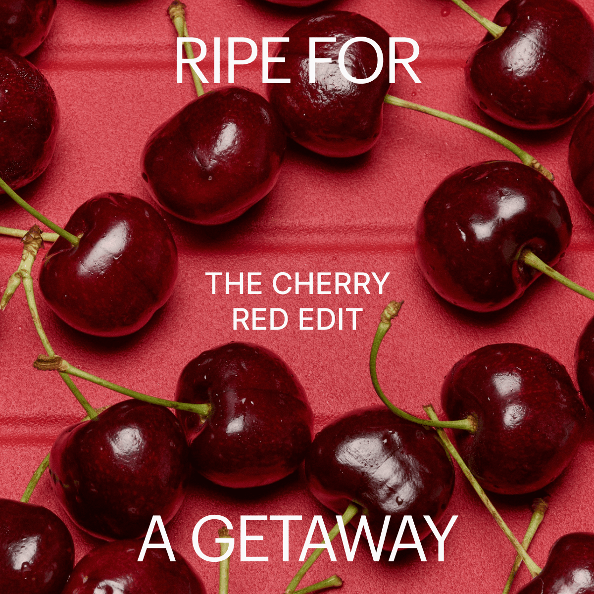 RIPE FOR A GETAWAY | The Cherry Red Edit