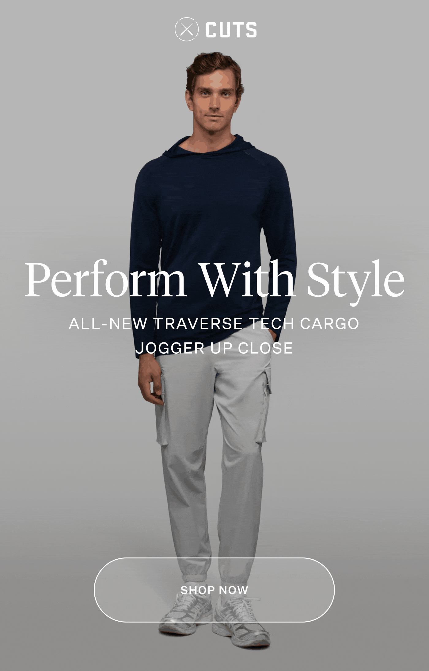 Perform With Style - All-New Traverse tech Cargo Jogger Up Close