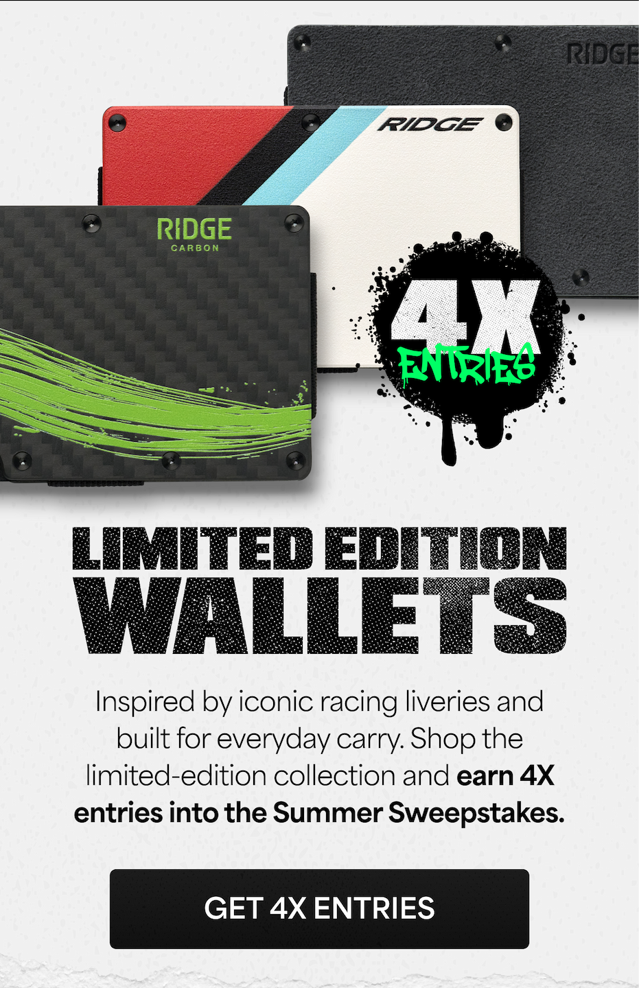 Limited Edition Wallets | Get 4x Entries