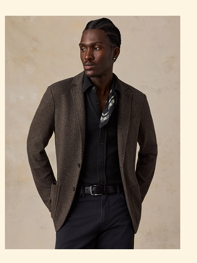 Inlet Knit Tweed Blazer
