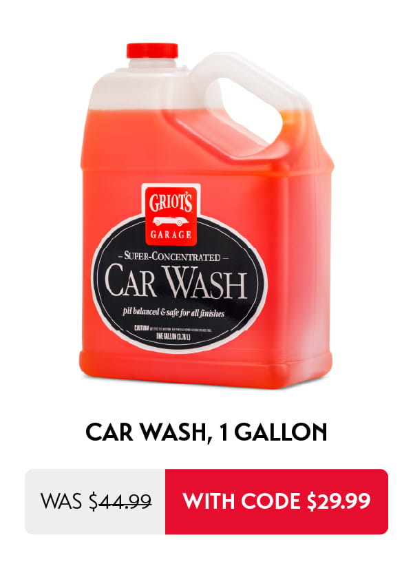 Car Wash gallon is now $29.99
