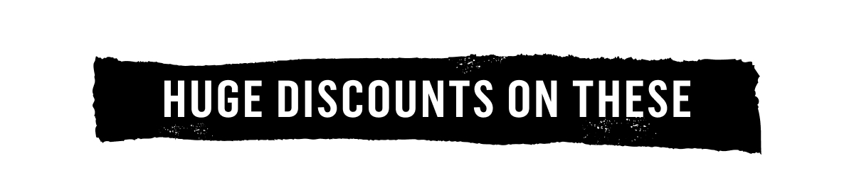 Huge Discounts On These