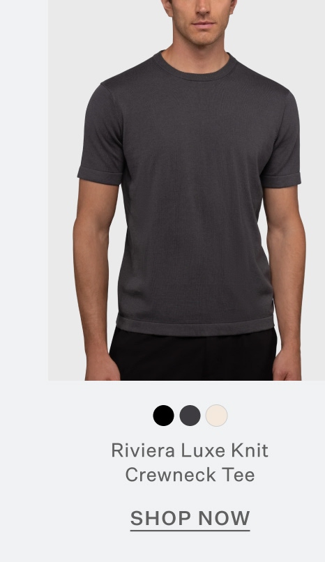 Riviera Luxe Knit Crewneck Tee