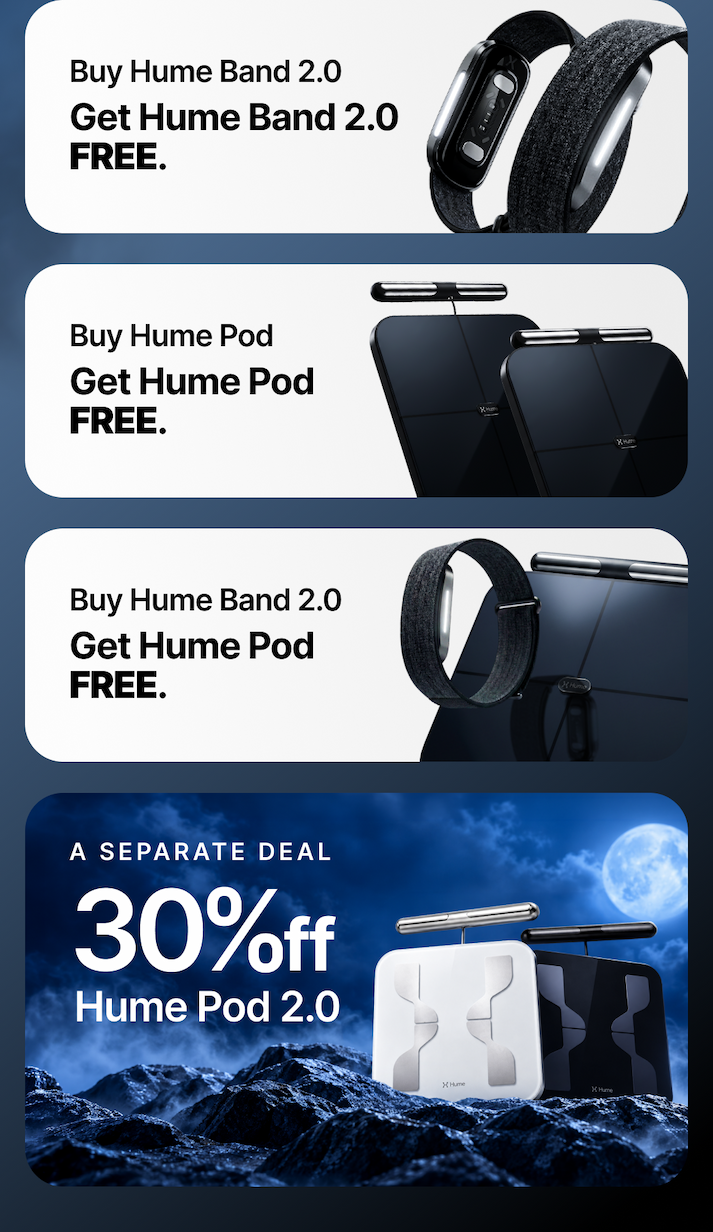 Pick your pairing: two Bands, two Pods, a Band with a Pod, or the Pod 2.0 for the full picture.