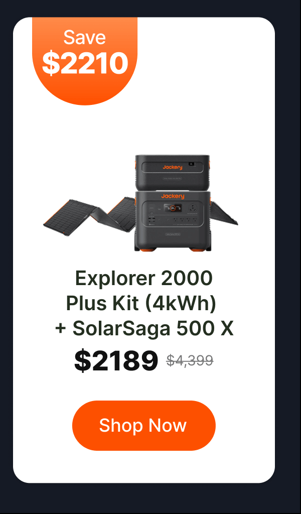 Explorer 2000Plus Kit (4kWh)+ SolarSaga 500 X