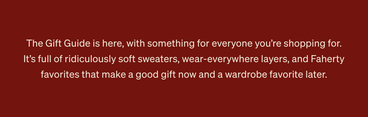 The Faherty Holiday Gift Guide 2026