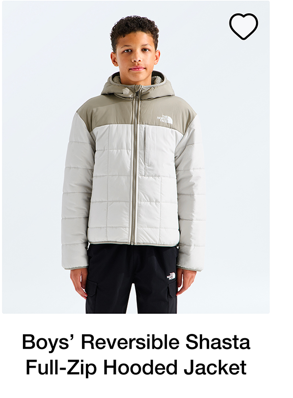 Boys' Reversible Shasta Full-Zip Hooded Jacket