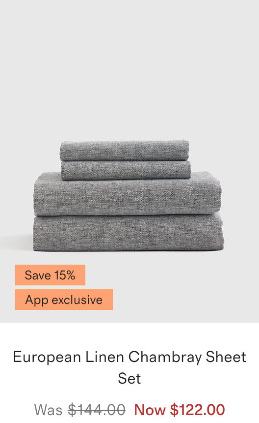 European Linen Chambray Sheet Set